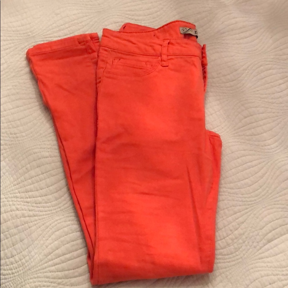 Bright Peach Colored Jeans